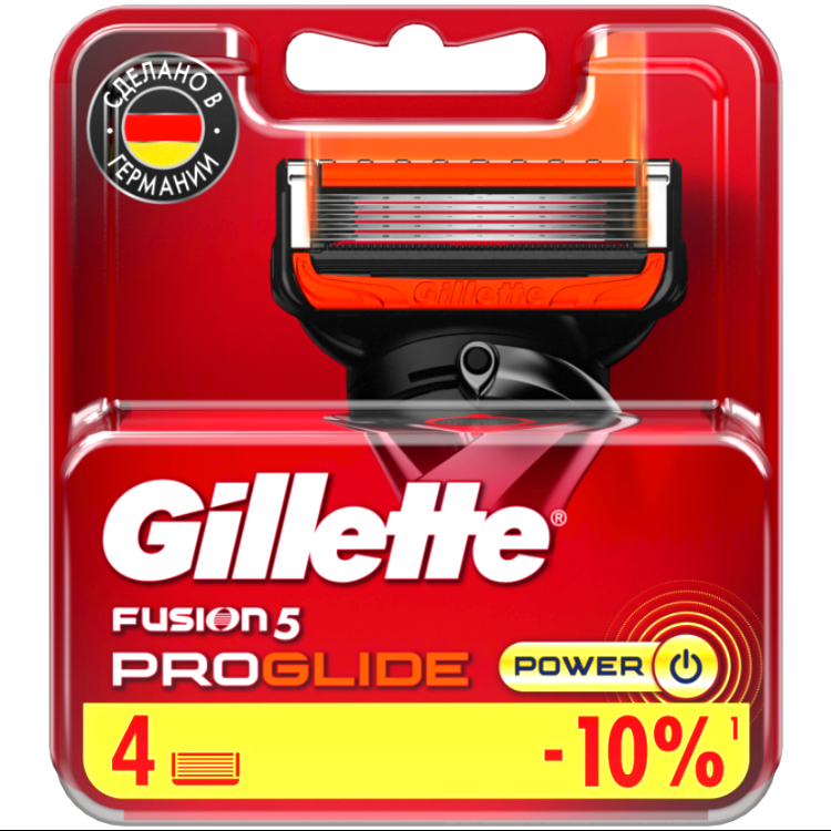 Gillette Fusion ProGlide Power Сменные Кассеты для Бритья