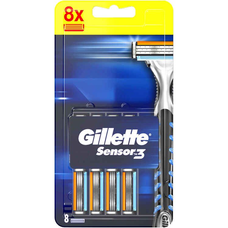 Gillette Sensor 3 Сменные Кассеты для Бритья