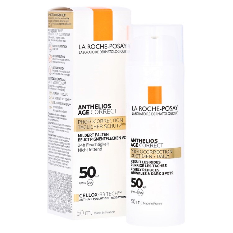 LA ROCHE-POSAY ANTHELIOS AGE CORRECT Крем для Лица Антивозрастной Солнцезащитный SPF50