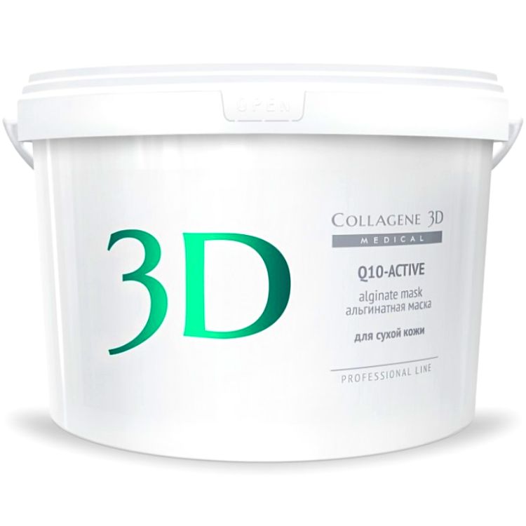 MEDICAL COLLAGENE 3D Q10-ACTIVE Маска Альгинатная для Лица и Тела с Маслом Арганы и Коэнзимом