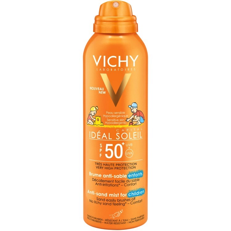VICHY IDEAL CAPITAL SOLEIL Спрей-Вуаль для Детей Солнцезащитный Антипесок SPF 50