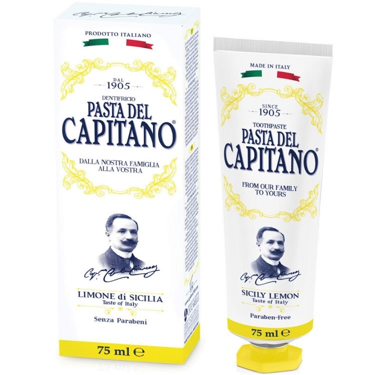 Косметика для полости рта PASTA DEL CAPITANO Зубная Паста Сицилийский Лимон  - купить! Цена, отзывы, описание.