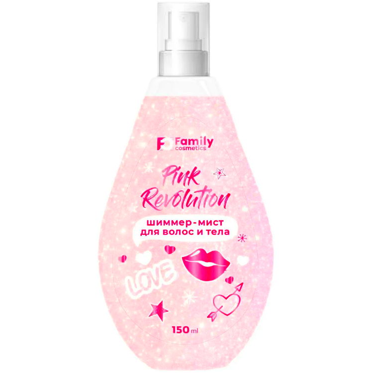VILSEN Family Cosmetics Шиммер-Мист для Волос и Тела Pink Revolution