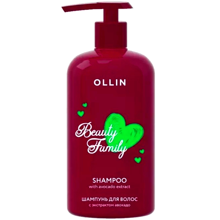 OLLIN PROFESSIONAL Beauty Family Шампунь для Волос с Экстрактом Авокадо