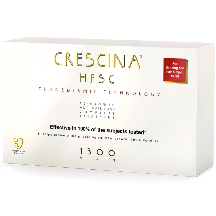 CRESCINA HFSC Лосьон для Стимуляции Роста Волос + Лосьон Против Выпадения Волос для Мужчин 1300