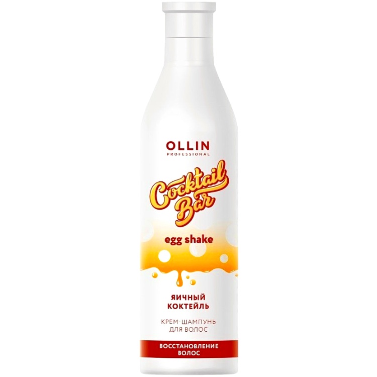 OLLIN PROFESSIONAL Cocktail Bar Крем-Шампунь для Волос Яичный Коктейль