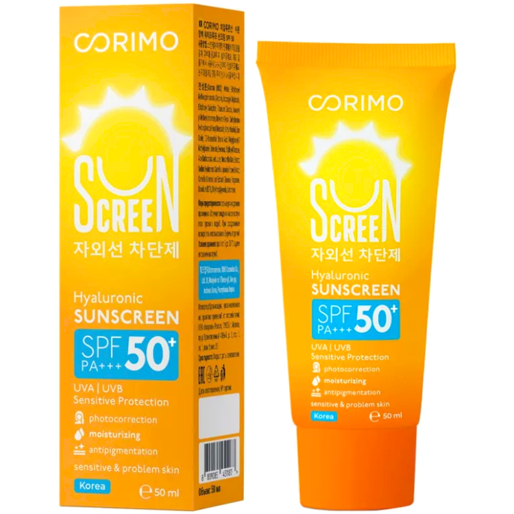 CORIMO Крем для Лица и Тела Солнцезащитный Увлажняющий SPF 50