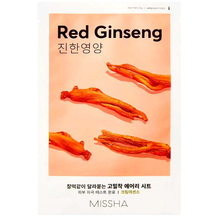MISSHA AIRY FIT Маска Тканевая для Лица Red Ginseng