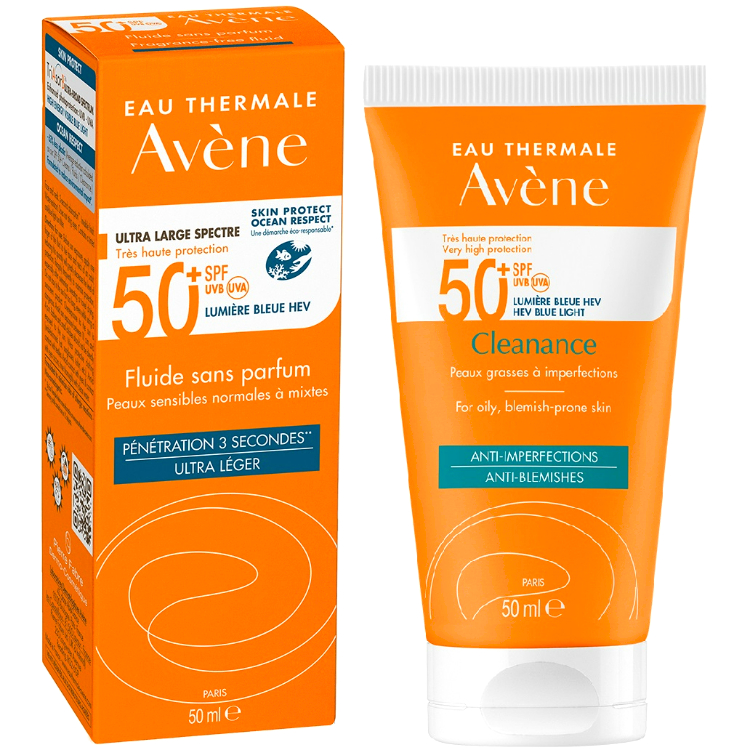 Avene Cleanance Флюид Солнцезащитный для Проблемной Кожи SPF 50+