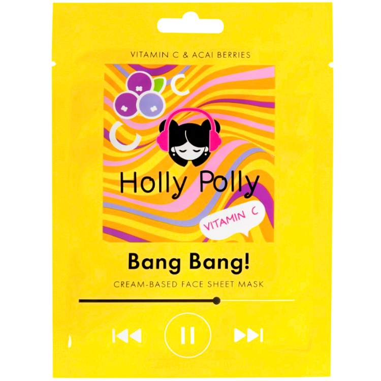 Holly Polly Face Маска для Лица Тканевая на Кремовой Основе Bang Bang!