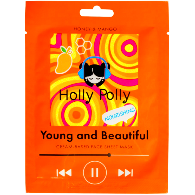 Holly Polly Face Маска для Лица Тканевая на Кремовой Основе Young and Beautiful