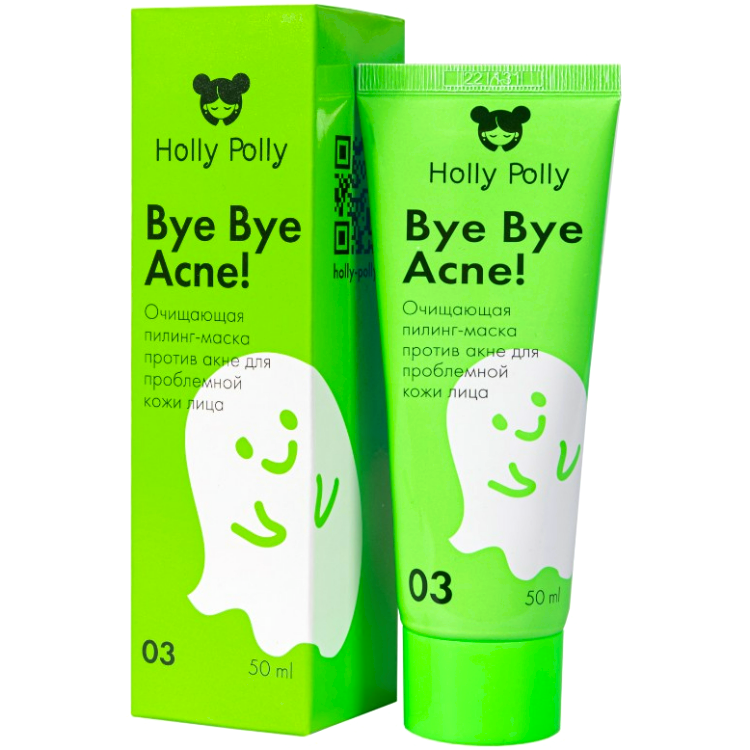 Holly Polly Bye Bye Acne! Пилинг-Маска Очищающая Против Акне для Проблемной Кожи Лица