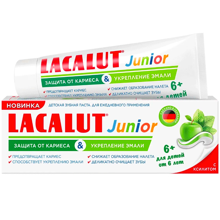 LACALUT Junior Зубная Паста для Детей и Подростков 6+ Лет