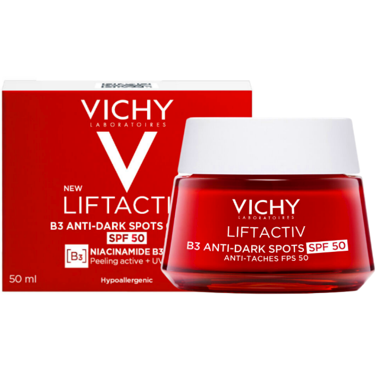 VICHY LIFTACTIV Крем Дневной с Витамином B3 Против Пигментации и Морщин SPF 50