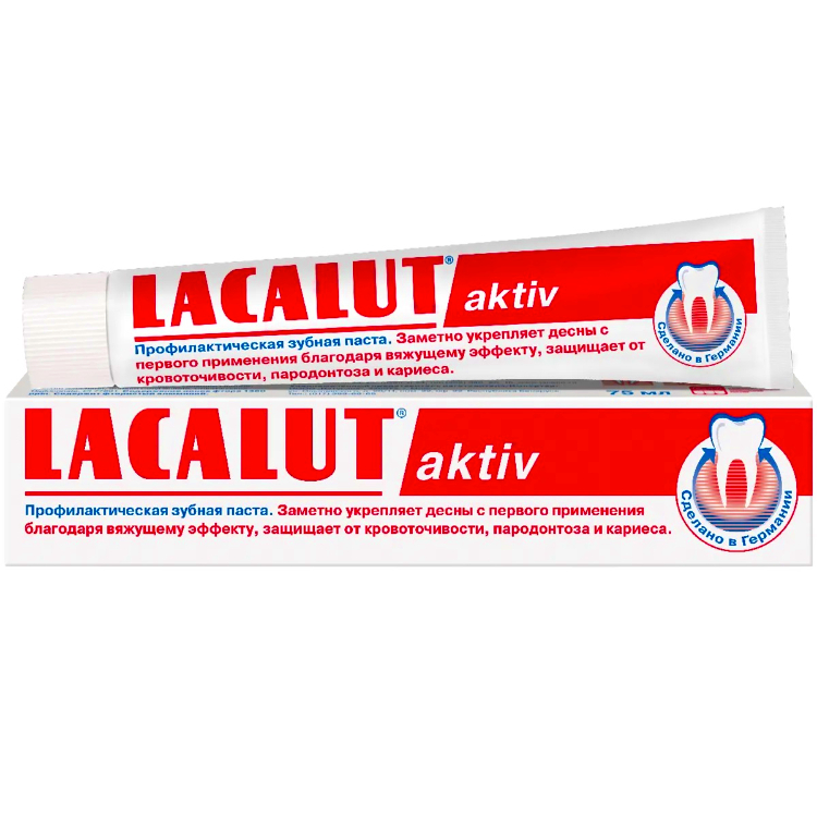 LACALUT Aktiv Зубная Паста при Воспалении и Десен