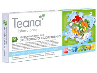 Teana Биоактив D5 Крио-Сыворотка для Экстренного Омоложения Ампулы