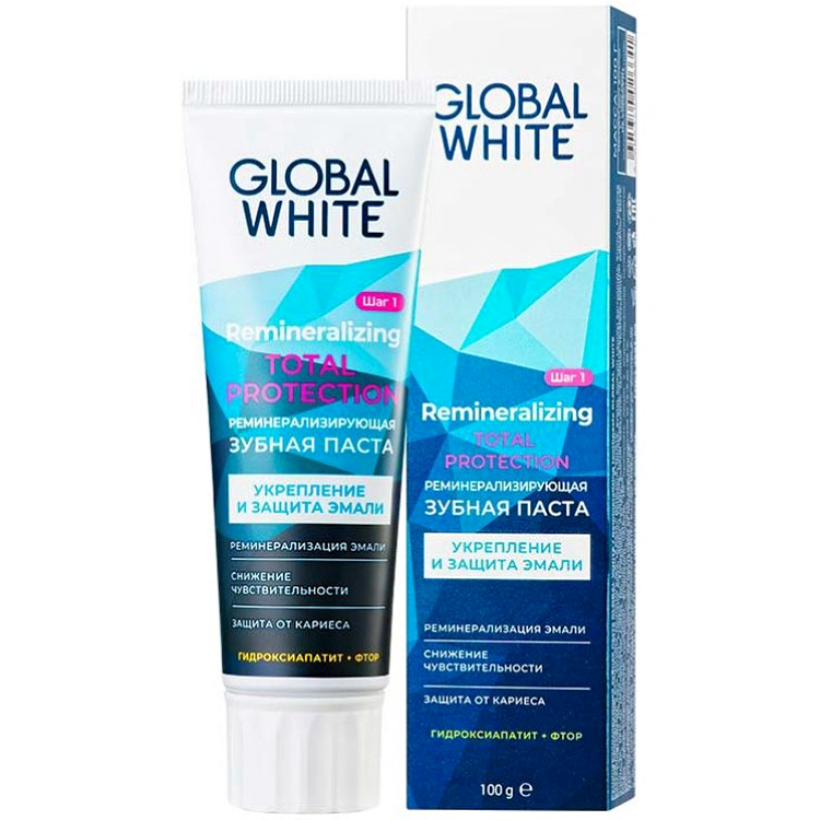 GLOBAL WHITE Зубная Паста Реминерализирующая 