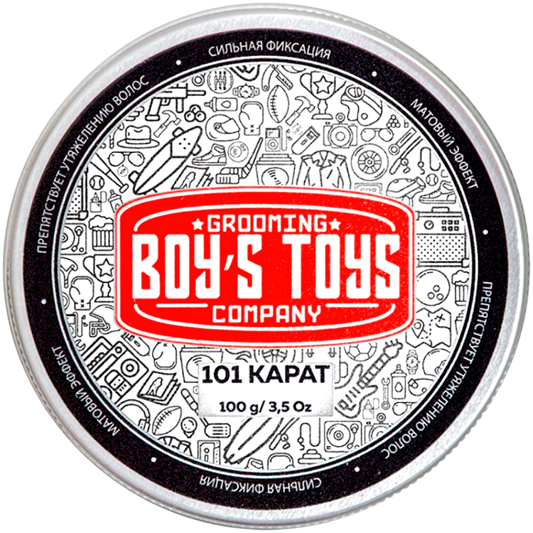 BOY'S TOYS Паста для Укладки Волос 101 Карат