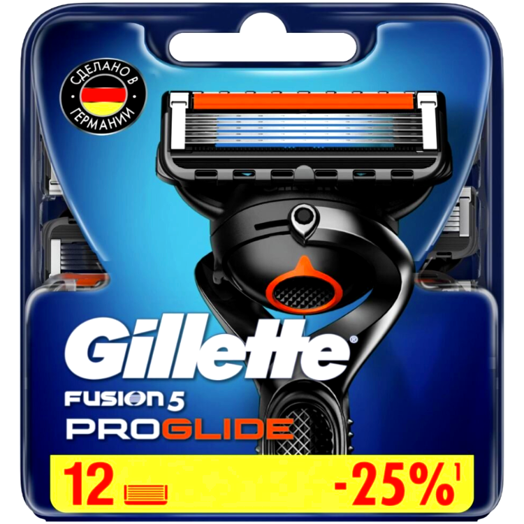Gillette Fusion ProGlide Сменные Кассеты для Бритья